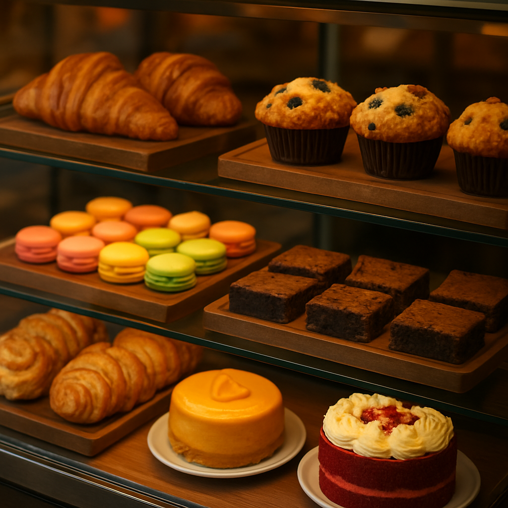 Artisan pastry display